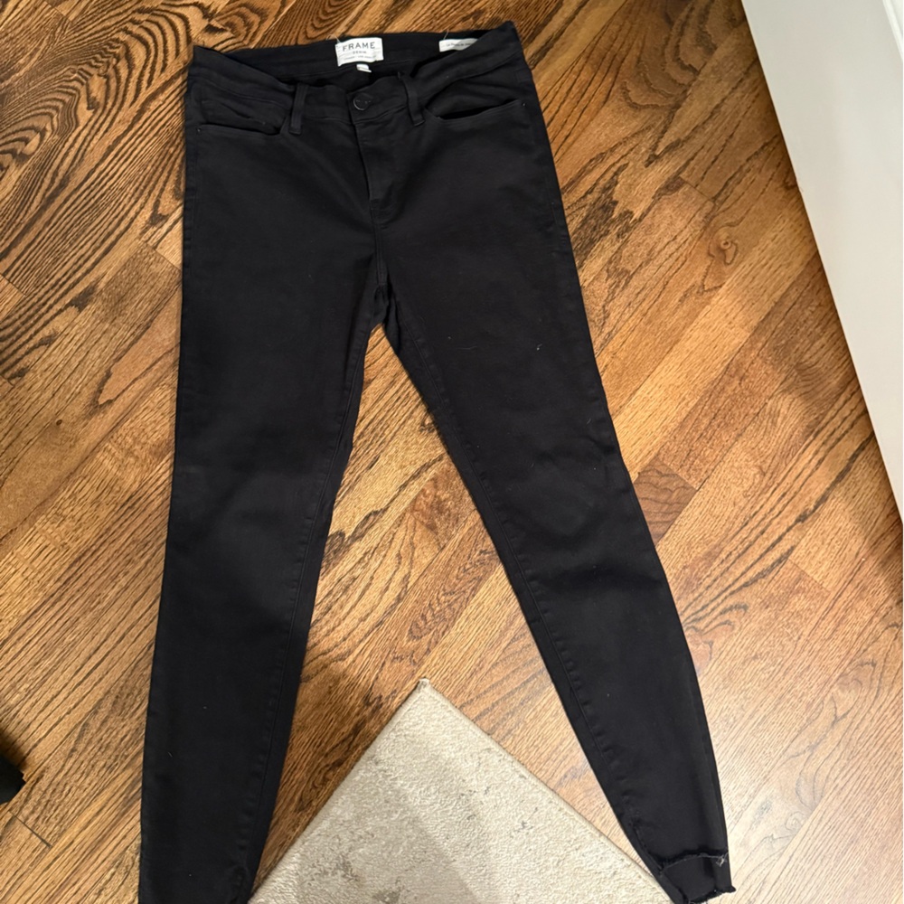 Frame Denim Classic Black Jeans